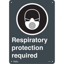 Zenith Safety Products SGQ876 - "Respiratory Protection Required" CSA Safety Sign