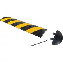 Zenith Safety Products SHF708 - SPEEDBUMP W/END CAPS,48"X11"X2.25", BLACK/YELLOW