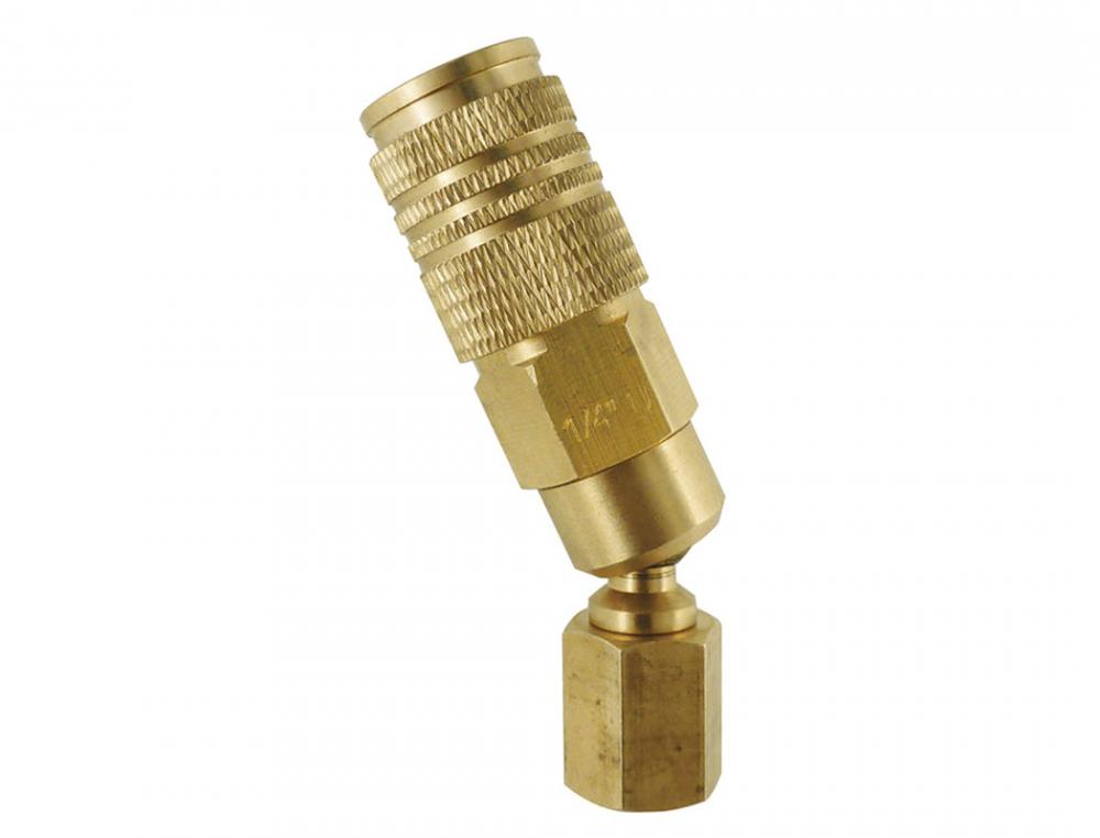 1/4 Universal Brass Swivel Quick Coupler 1/4 (F) NPT<span class=' ItemWarning' style='display:block;'>Item is usually in stock, but we&#39;ll be in touch if there&#39;s a problem<br /></span>