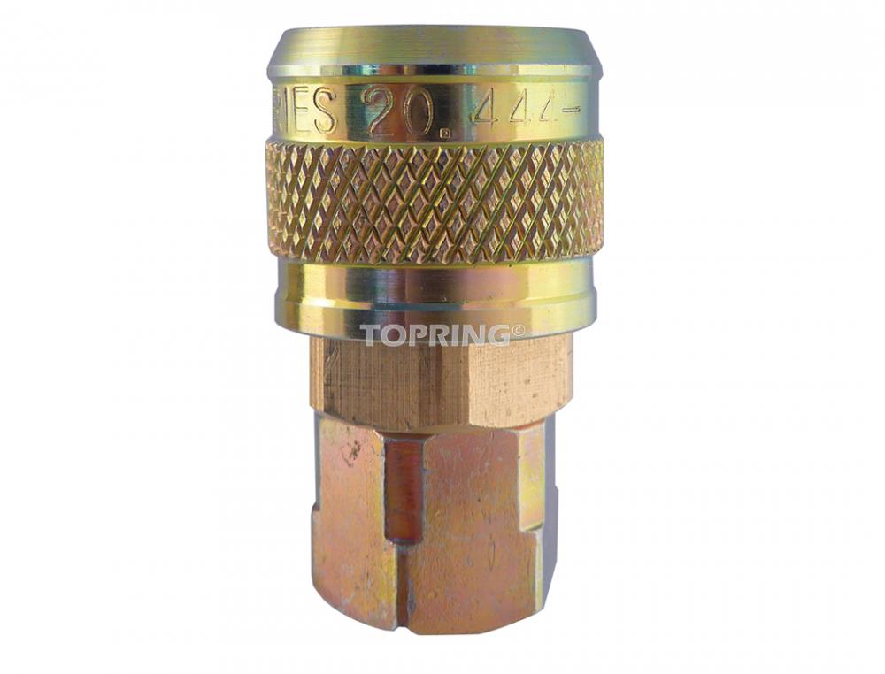 1/4 Industrial Brass Quick Coupler 1/4 (F) NPT (10-Pack)<span class=' ItemWarning' style='display:block;'>Item is usually in stock, but we&#39;ll be in touch if there&#39;s a problem<br /></span>