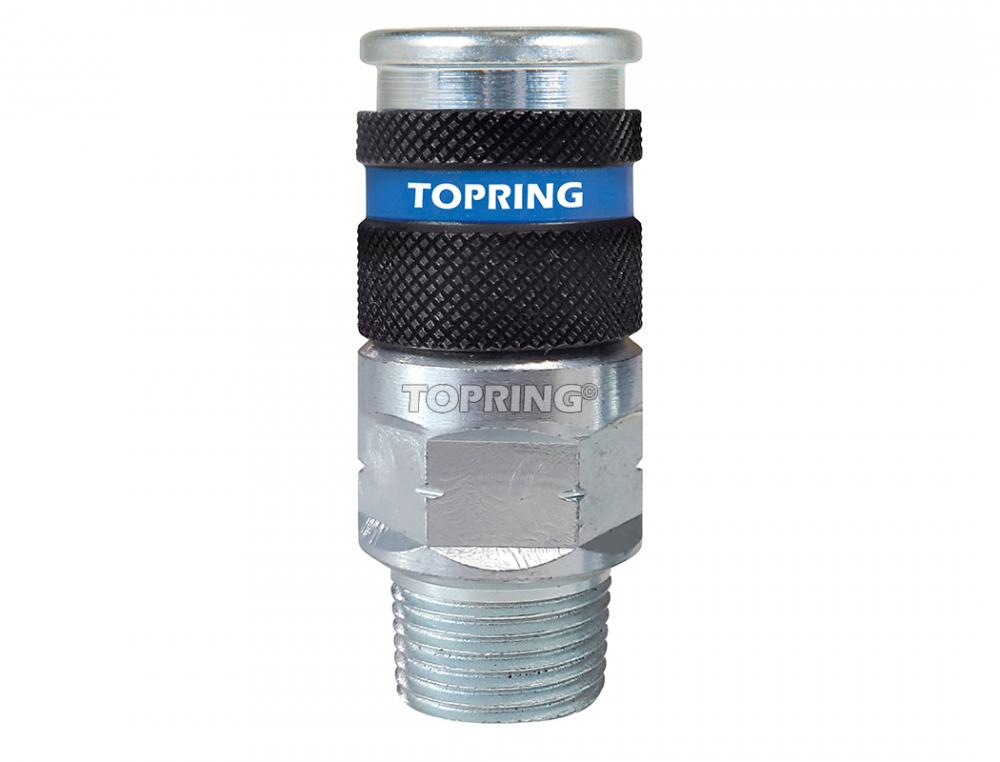 1/4 Industrial Steel Quick Coupler 1/4 (M) NPT (10-Pack)<span class=' ItemWarning' style='display:block;'>Item is usually in stock, but we&#39;ll be in touch if there&#39;s a problem<br /></span>