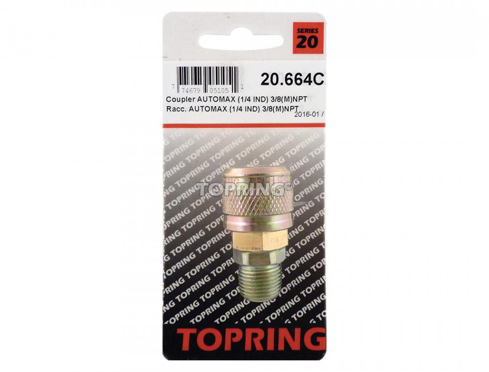 1/4 Industrial Brass Quick Coupler 3/8 (M) NPT<span class=' ItemWarning' style='display:block;'>Item is usually in stock, but we&#39;ll be in touch if there&#39;s a problem<br /></span>