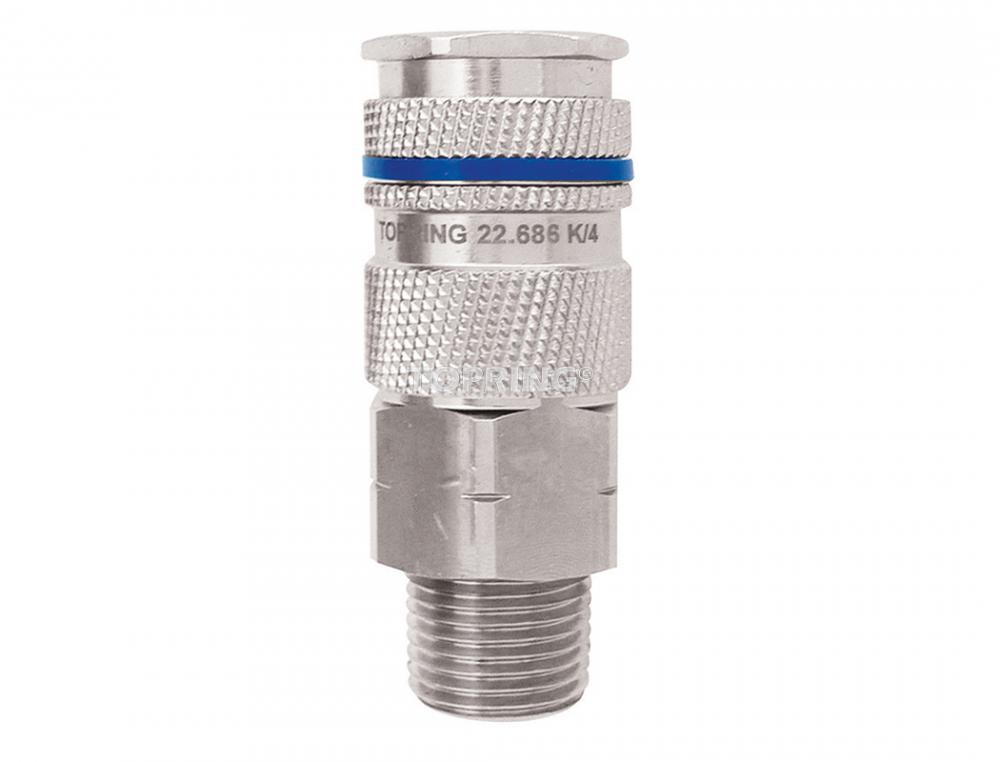 1/2 Industrial Brass Quick Coupler 1/2 (M) NPT<span class=' ItemWarning' style='display:block;'>Item is usually in stock, but we&#39;ll be in touch if there&#39;s a problem<br /></span>