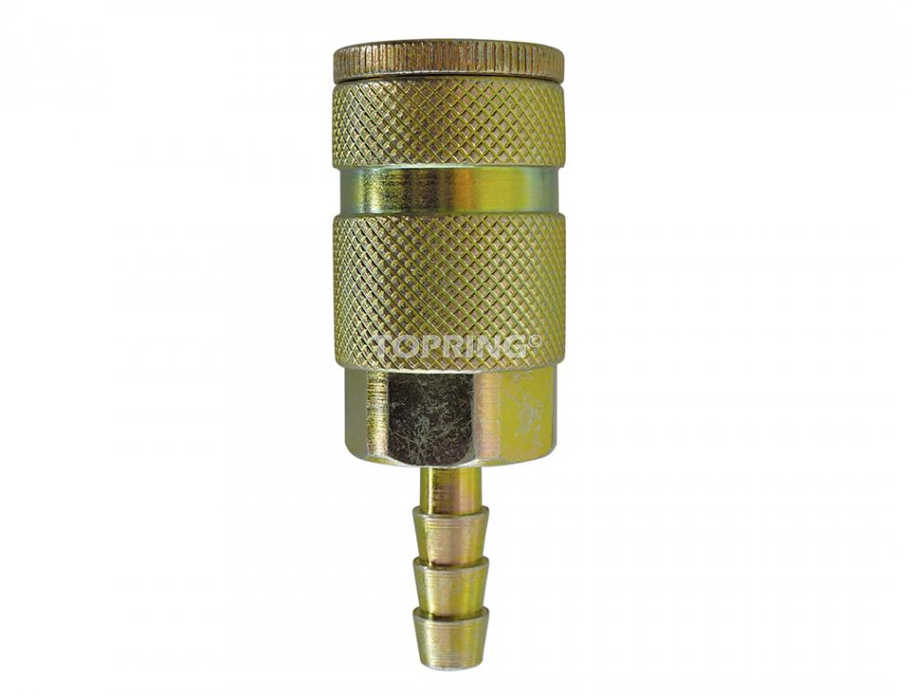 1/4 Aro 210 Steel Quick Coupler With 1/4 Hose Barb (5-Pack)<span class=' ItemWarning' style='display:block;'>Item is usually in stock, but we&#39;ll be in touch if there&#39;s a problem<br /></span>