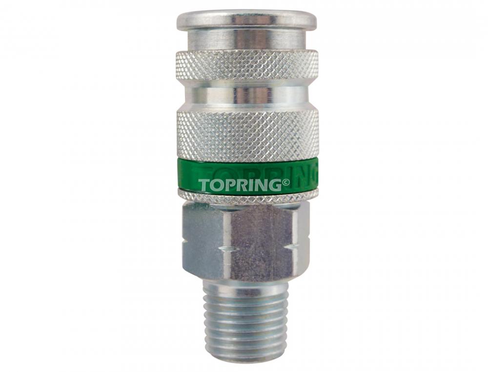 Ultraflo 7.8 mm Steel Quick Coupler 1/2 (M) NPT<span class=' ItemWarning' style='display:block;'>Item is usually in stock, but we&#39;ll be in touch if there&#39;s a problem<br /></span>