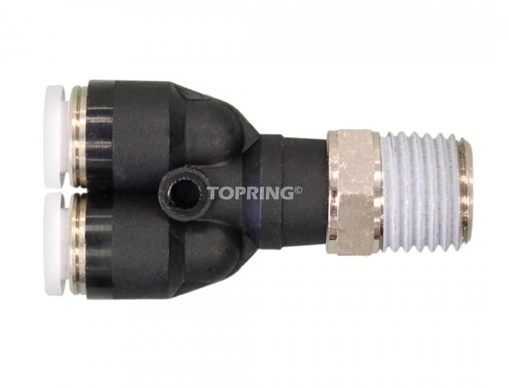 10 mm Push-to-Connect to 3/8 (M) NPT Y Adapter (2-Pack)<span class=' ItemWarning' style='display:block;'>Item is usually in stock, but we&#39;ll be in touch if there&#39;s a problem<br /></span>