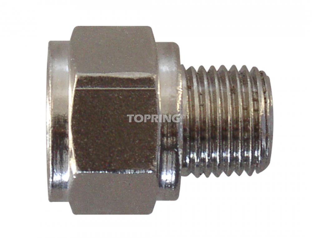 Brass Hexagonal Adapter 1/2 (F) BSPP to 3/8 (M) BSPT (5-Pack)<span class=' ItemWarning' style='display:block;'>Item is usually in stock, but we&#39;ll be in touch if there&#39;s a problem<br /></span>