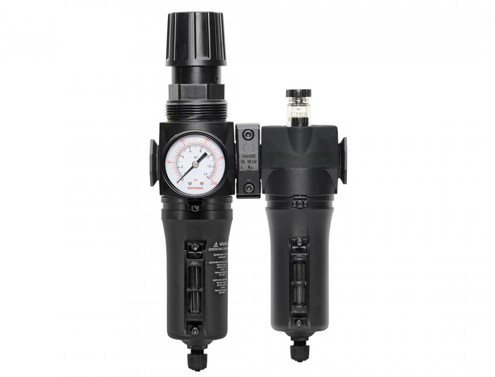 5 Micron Filter Regulator 0 to 125 PSI and Lubricator 3/8 (F) NPT S50<span class=' ItemWarning' style='display:block;'>Item is usually in stock, but we&#39;ll be in touch if there&#39;s a problem<br /></span>