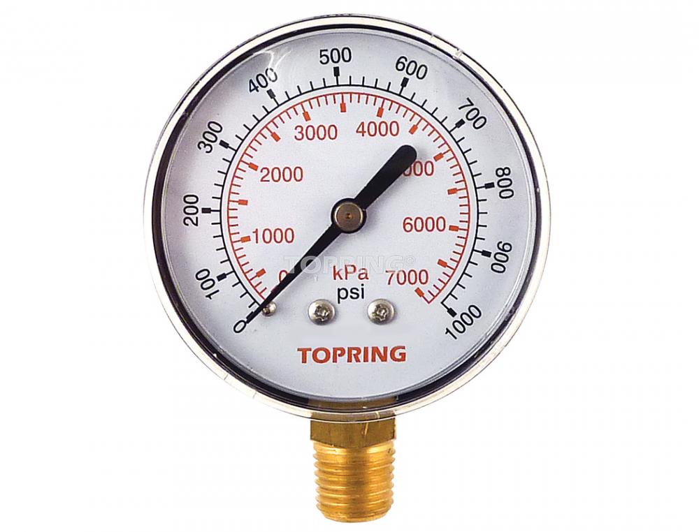 2 1/2 In. Steel Dry Vacuum Gauge 0 to 1000 PSI<span class=' ItemWarning' style='display:block;'>Item is usually in stock, but we&#39;ll be in touch if there&#39;s a problem<br /></span>