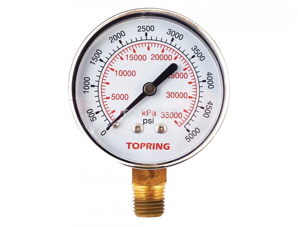 2 1/2 In. Steel Dry Vacuum Gauge 0 to 5000 PSI<span class=' ItemWarning' style='display:block;'>Item is usually in stock, but we&#39;ll be in touch if there&#39;s a problem<br /></span>