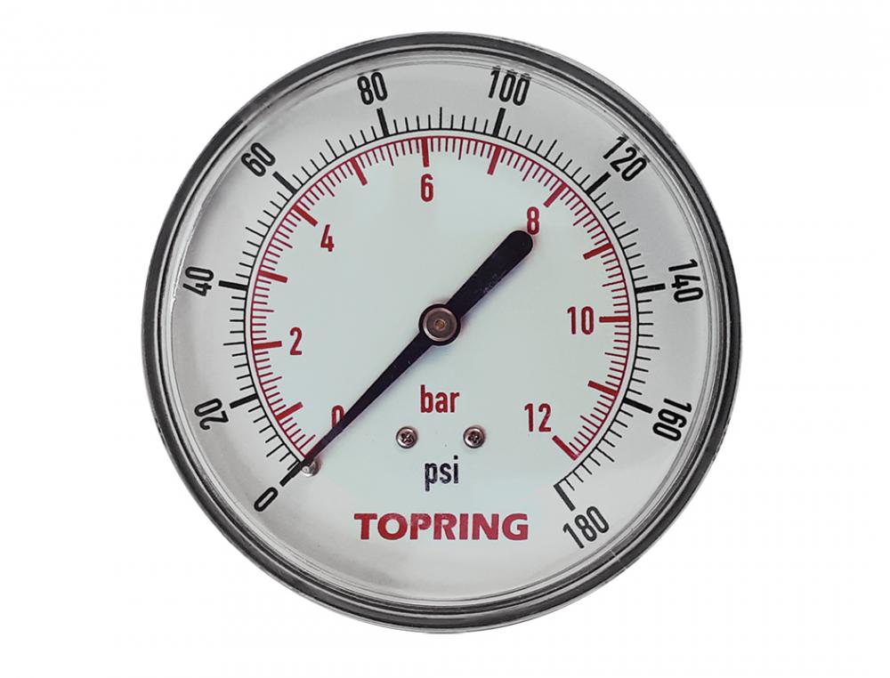 80 mm Pressure Gauge 7 to 180 PSI<span class=' ItemWarning' style='display:block;'>Item is usually in stock, but we&#39;ll be in touch if there&#39;s a problem<br /></span>