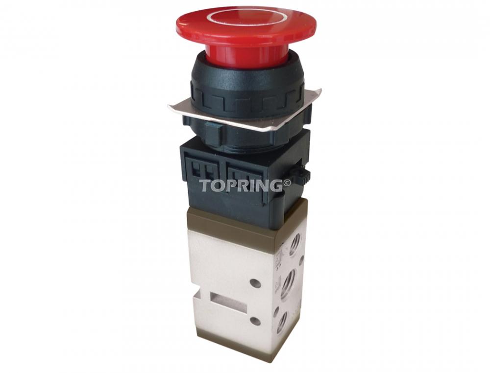 5/2-Way Manual Valve With Button 1/4 (F) NPT<span class=' ItemWarning' style='display:block;'>Item is usually in stock, but we&#39;ll be in touch if there&#39;s a problem<br /></span>