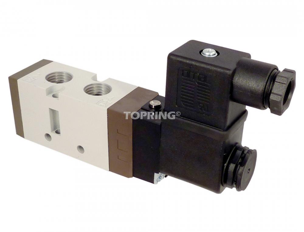 5/2-Way Single Solenoid Valve 110 VAC 1/8 (F) NPT<span class=' ItemWarning' style='display:block;'>Item is usually in stock, but we&#39;ll be in touch if there&#39;s a problem<br /></span>