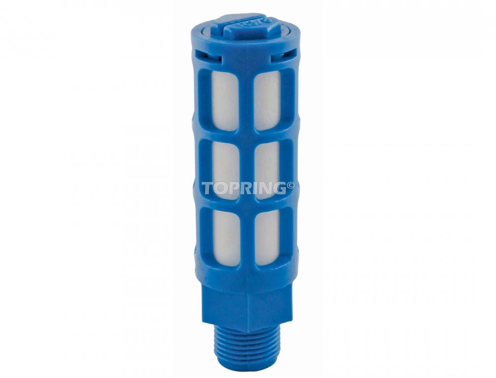 Plastic Pneumatic Muffler 1/8 (M) NPT (10-Pack)<span class=' ItemWarning' style='display:block;'>Item is usually in stock, but we&#39;ll be in touch if there&#39;s a problem<br /></span>