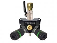 Topring 07.469.04 - Aluminum Wall Manifold With Ultraflo Quick Couplers for 28 mm S07