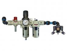 Topring 08.632.08 - FRL Unit and Wall Manifold With 2 Steel Couplers 1/4 Industrial for 25 mm S08