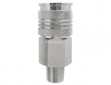 Topring 20.642 - 1/4 Industrial Brass Quick Coupler 1/4 (M) NPT (10-Pack)