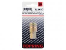 Topring 20.862C - 1/4 Industrial Steel Quick Coupler 3/8 (F) NPT