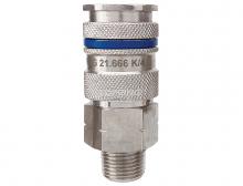 Topring 21.666 - 3/8 Industrial Brass Quick Coupler 3/8 (M) NPT