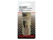 Topring 25.682C - 1/2 Truflate Steel Quick Coupler 1/2 (F) NPT