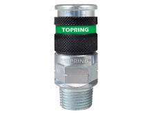 Topring 31.886 - Ultraflo 7.8 mm Steel Quick Coupler 1/2 (M) NPT