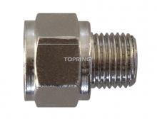 Topring 41.053 - Brass Hexagonal Adapter 1/2 (F) BSPP to 3/8 (M) BSPT (5-Pack)