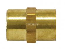 Topring 41.195 - Brass Hexagonal Union 1/4 (F) NPT (10-Pack)