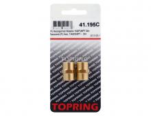 Topring 41.195C - Brass Hexagonal Union 1/4 (F) NPT (2-Pack)