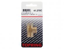 Topring 41.275C - Brass Tee Union 3/8 (F) NPT