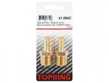 Topring 41.584C - Brass Hose Barb Adapter 3/8 to 1/2 (M) (5-Pack)