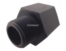 Topring 41.920 - Aluminum Adapter 1/2 (F) BSPP to 1/2 (M) NPT