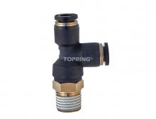 Topring 42.500 - 1/4 in. Push-to-Connect to 1/8 (M) BSPT Tee Adapter (2-Pack)