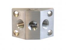 Topring 47.320 - 3 Port Aluminum Wall Manifold 1 (F) BSPP With 1/2 (F) NPT Outlet