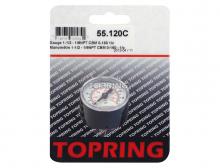 Topring 55.120C - 1 1/2 In. Steel Dry Vacuum Gauge 0 to 160 PSI