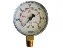 Topring 55.330 - 2 1/2 In. Steel Dry Vacuum Gauge 0 to 600 PSI