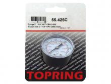 Topring 55.425C - 2 In. Steel Dry Vacuum Gauge 0 to 300 PSI