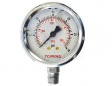 Topring 55.81 - Liquid Gauge 2-1/2" - 1/4NPT LM 0-30 SS