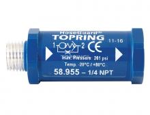 Topring 58.955 - Aluminum Air Fuse 32 SCFM 1/4 (M) to 1/4 (F) NPT