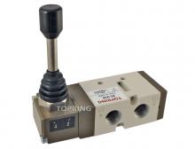 Topring 80.936 - 5/2-Way Manual Valve With Detent Lever 1/4 (F) NPT