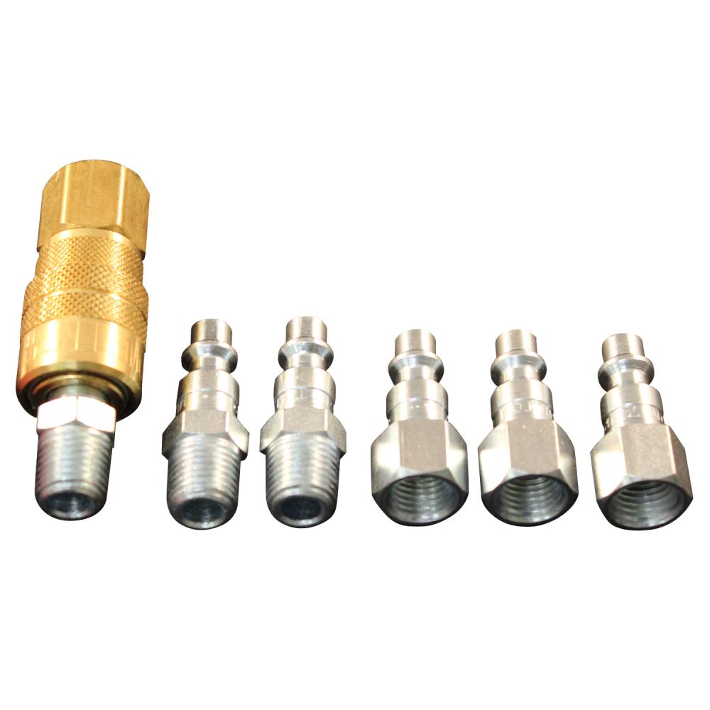 7-Piece 1/4&#34; NPT M-Style Coupler and Plug Kit (10-Pack)<span class=' ItemWarning' style='display:block;'>Item is usually in stock, but we&#39;ll be in touch if there&#39;s a problem<br /></span>