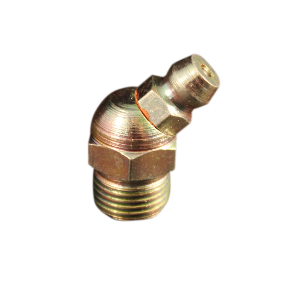 1/8&#34; - 27 Pipe Thread 45 Degree Grease Fitting (5/card)<span class=' ItemWarning' style='display:block;'>Item is usually in stock, but we&#39;ll be in touch if there&#39;s a problem<br /></span>