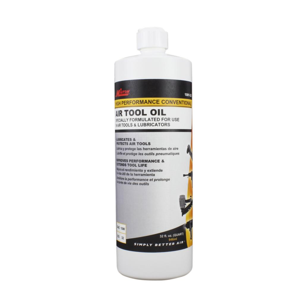 Milton® 1001-32 High Performance Conventional Air Tool Oil & Tool Lubricant ISO-32 - 32 oz<span class=' ItemWarning' style='display:block;'>Item is usually in stock, but we&#39;ll be in touch if there&#39;s a problem<br /></span>