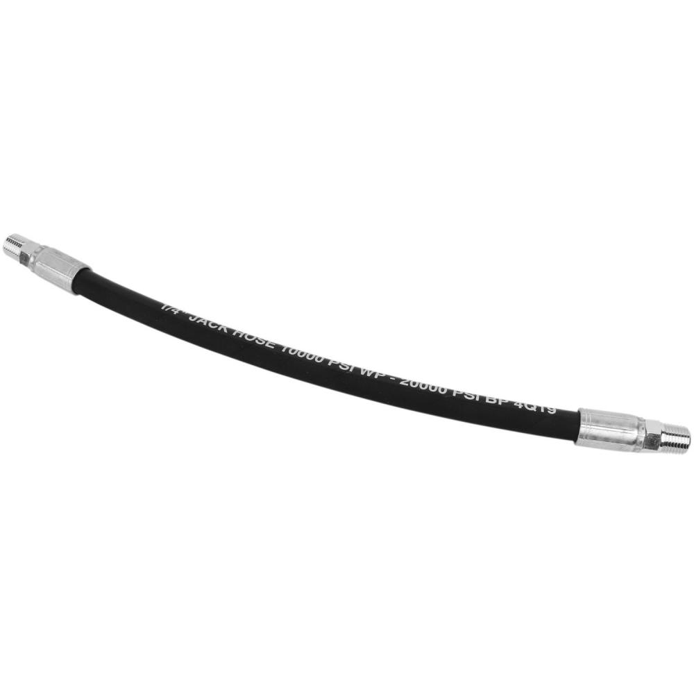 Hydraulic Hose Assembly, Jack Hose, 10,000 PSI, 1/4&#34; MNPT, 1/4&#34; Hose ID x 12&#34;L<span class=' ItemWarning' style='display:block;'>Item is usually in stock, but we&#39;ll be in touch if there&#39;s a problem<br /></span>