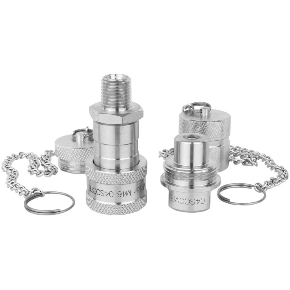 Milton Industrial 1/4&#34; NPTF Hydraulic Spin-On Coupler, Complete Set<span class=' ItemWarning' style='display:block;'>Item is usually in stock, but we&#39;ll be in touch if there&#39;s a problem<br /></span>