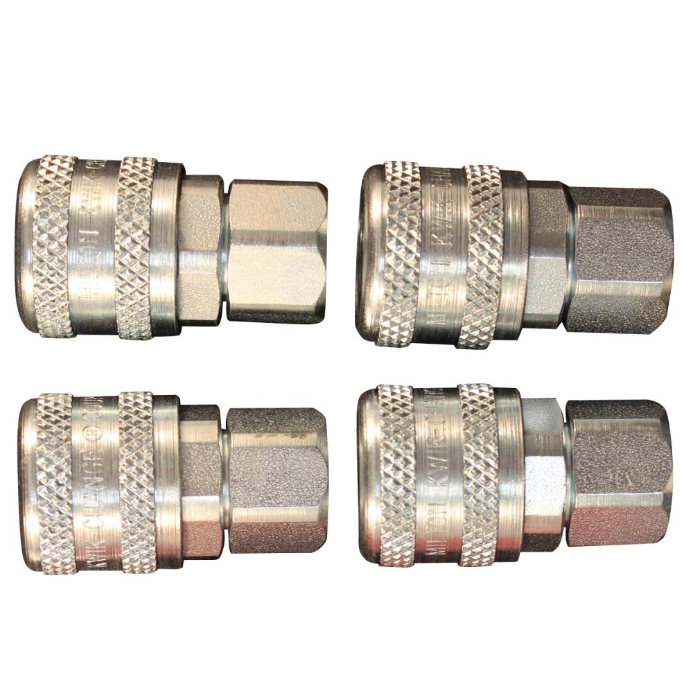 1/4&#34; FNPT A-Style Coupler (4/card, 5-Pack)<span class=' ItemWarning' style='display:block;'>Item is usually in stock, but we&#39;ll be in touch if there&#39;s a problem<br /></span>