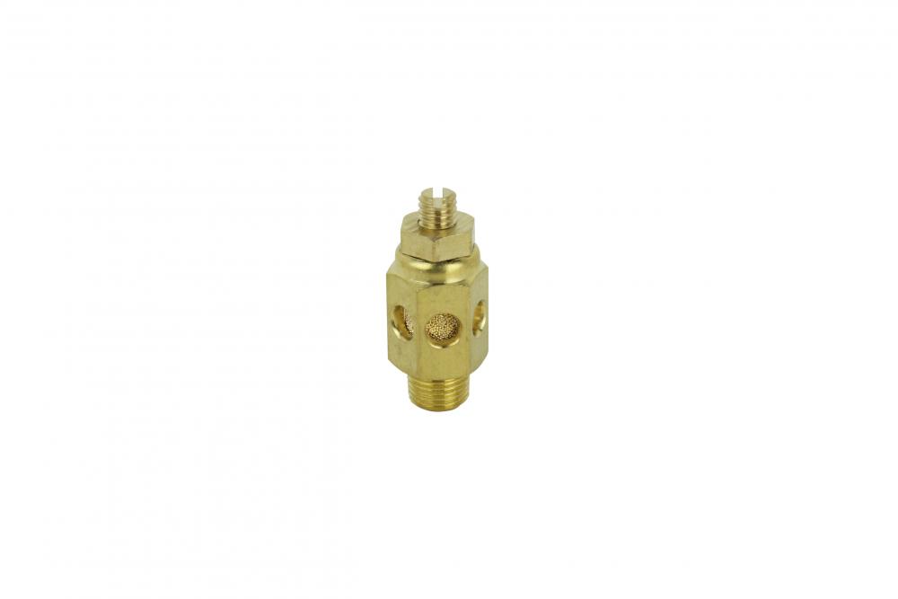 Milton® 1087-2HF High Flow Speed Control Exhaust Muffler, 1/8” MNPT - 40 Micron Sintered Bronze Sile<span class=' ItemWarning' style='display:block;'>Item is usually in stock, but we&#39;ll be in touch if there&#39;s a problem<br /></span>