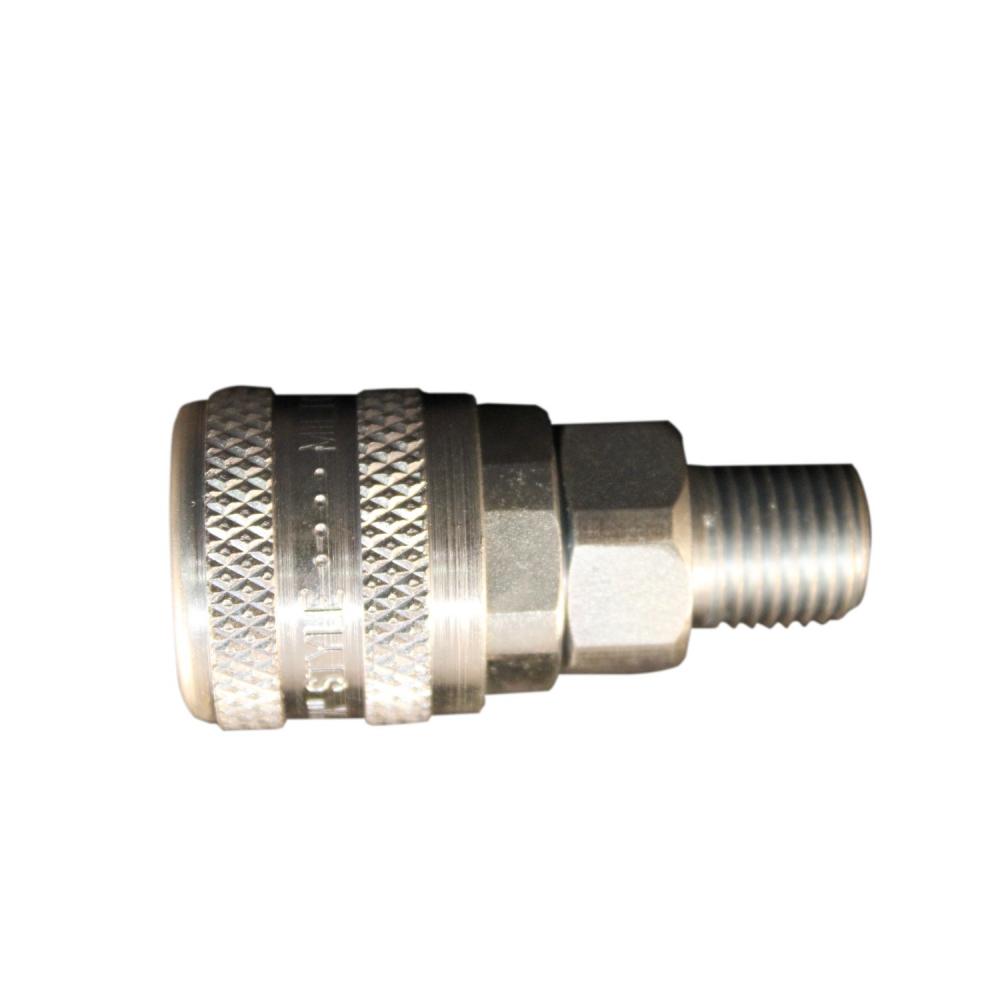 Milton Air Coupler Steel A-Style Air Tool Fitting 1/4-in NPT Male, Air Hose Quick Connect Fitting 30<span class=' ItemWarning' style='display:block;'>Item is usually in stock, but we&#39;ll be in touch if there&#39;s a problem<br /></span>