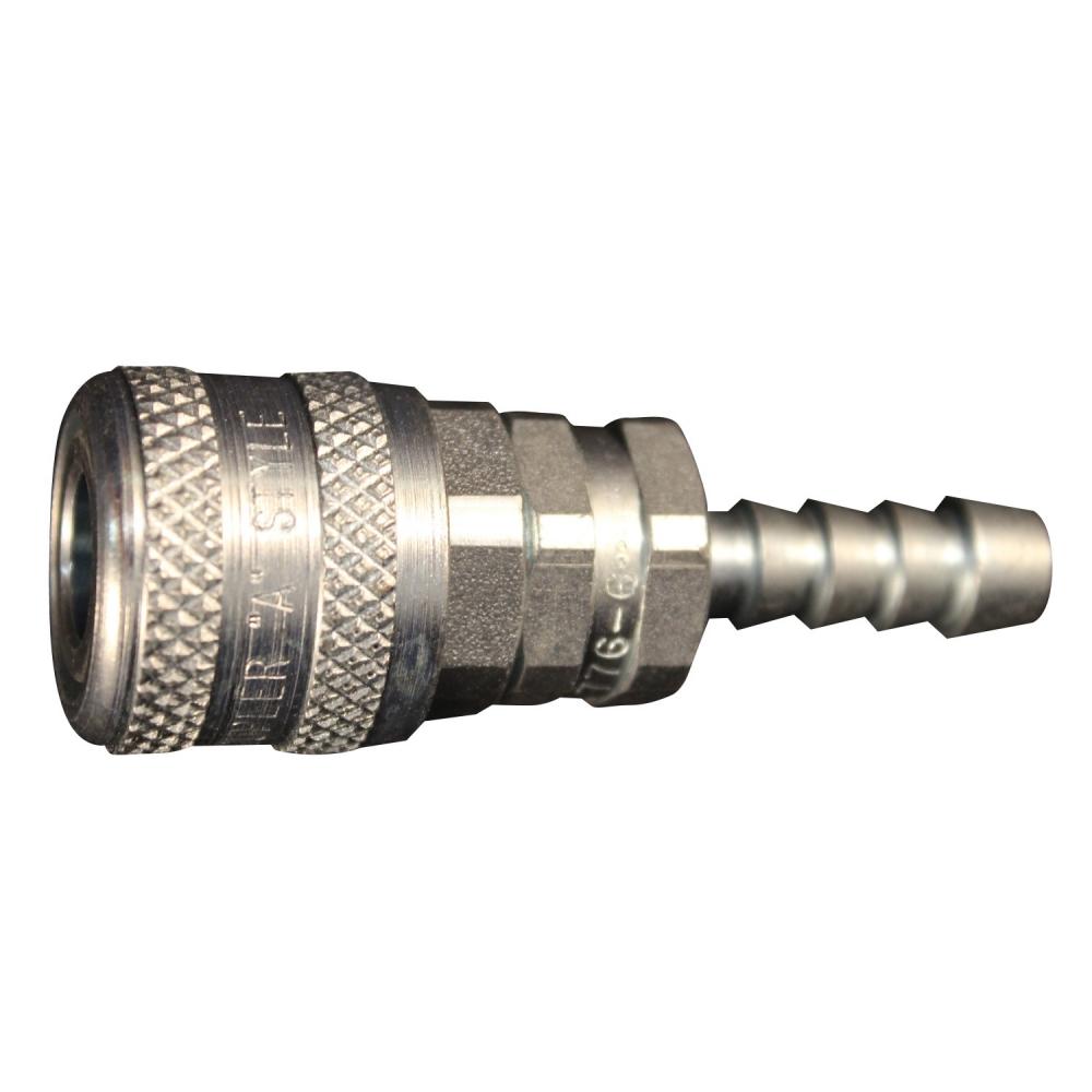 3/8&#34; Hose Barb A-Style Coupler - Box of 10<span class=' ItemWarning' style='display:block;'>Item is usually in stock, but we&#39;ll be in touch if there&#39;s a problem<br /></span>