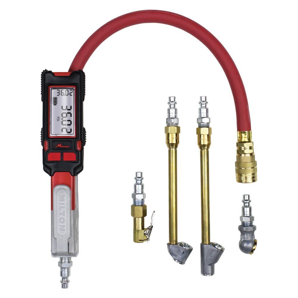 Precision Digital Tire Inflator, Air Pressure Gauge, Multi-Air Chuck and Rubber Air Hose Kit, 15&#34<span class=' ItemWarning' style='display:block;'>Item is usually in stock, but we&#39;ll be in touch if there&#39;s a problem<br /></span>