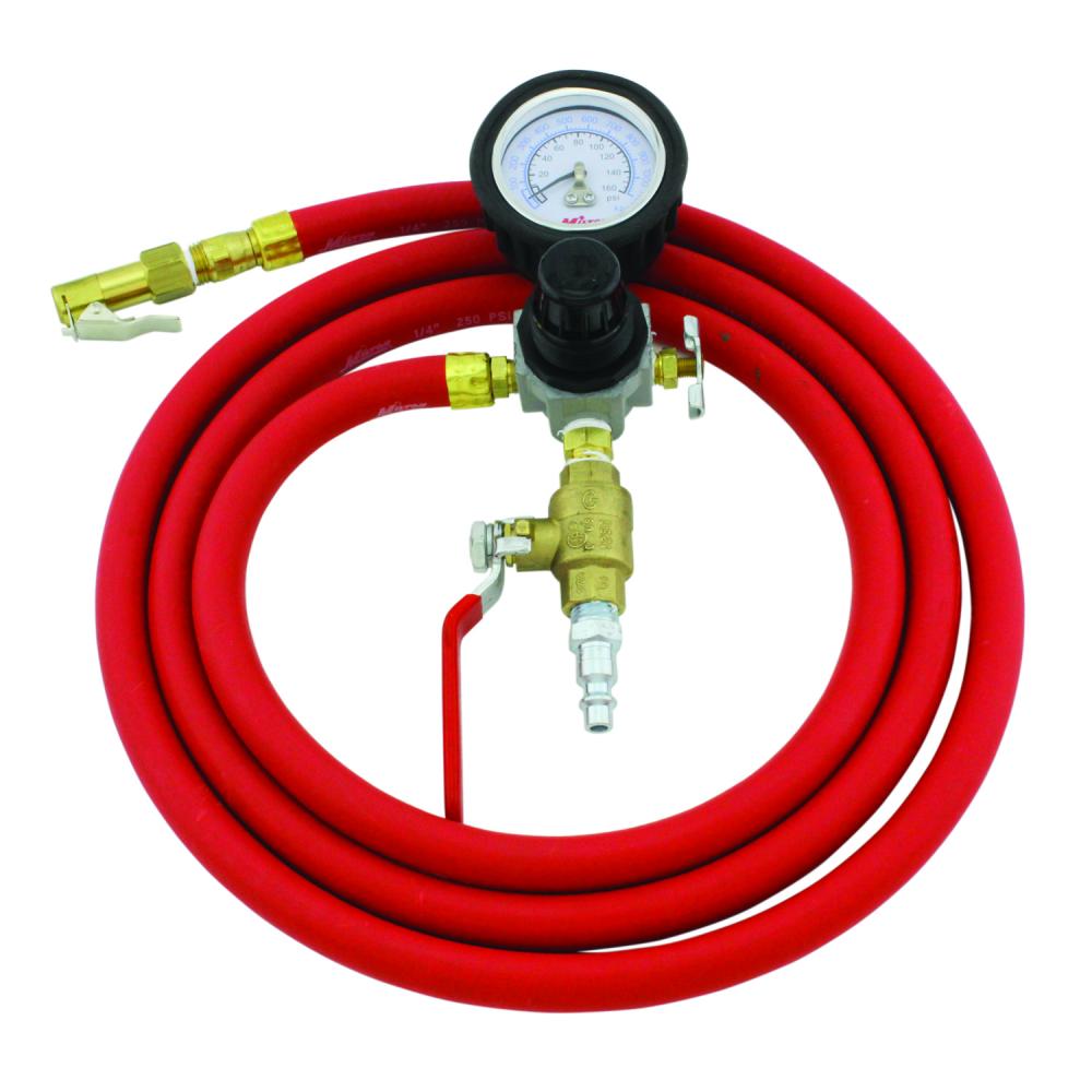 Service Station Tire Inflator, Air Pressure Gauge, Easy-On Grip Air Chuck, 7&#39; Hose, 10-160 PSI<span class=' ItemWarning' style='display:block;'>Item is usually in stock, but we&#39;ll be in touch if there&#39;s a problem<br /></span>